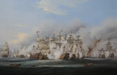 La batalla de Trafalgar