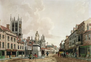 The Market Place, Hull, mirando al norte