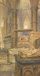 Las tumbas de Enrique III y la Reina Leonor, Abadía de Westminster, 1904