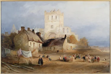 Abadía de Jedburgh, c.1835