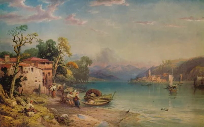 Mirando hacia Bellagio, c1845