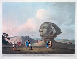 Cabeza de la Esfinge Colosal, Giza, Egipto, 1801