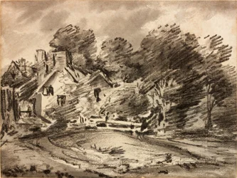 Paisaje con Cabaña