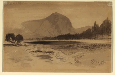 Dibujo, Aguas termales en el río Gardener