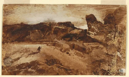 Dibujo, En el desierto, Arizona, 1878