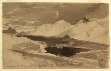 Dibujo, The Arkansas Divide, agosto de 1874
