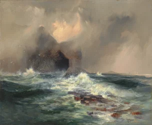Cueva de Fingal, Isla de Staffa, Escocia 1884 (Óleo sobre lienzo)
