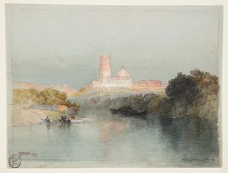 Hacienda en el río Lerma, San Juan, México