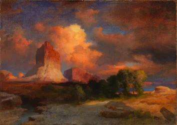 Nube al atardecer, Green River, Wyoming