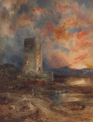 Puesta de sol en el páramo, 1880