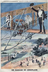 Una boda en un avión