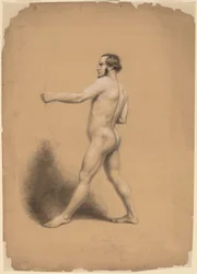 Arquero, estudio de desnudo