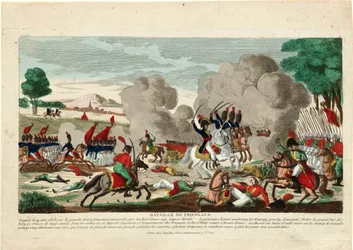 La batalla de Friedland. Una carga de la Guardia Leib rusa el 14 de junio de 1807 - Naudet, Thomas Charles