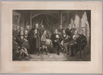 Washington Irving y sus Amigos Literarios en Sunnyside, 1864