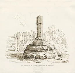 Moreton - Restos de la Cruz de Piedra en Chatwell