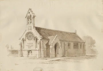 Stafford - Capilla de Sal [San Jaime]: dibujo a pluma y tinta, 1840