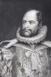Príncipe Augusto Federico, grabado por Henry Robinson (fl.1827-72)