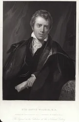 Sir David Wilkie, pintor escocés. Grabado por Francis Holl