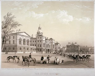 Guardias a caballo, Westminster, Londres, 1851