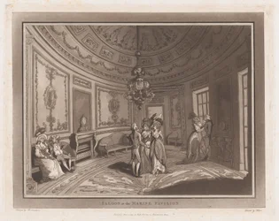 Salón en el Pabellón Marino Una excursión a Brighthelmstone, 1 de junio de 1790
