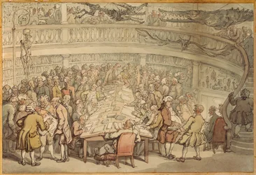 Una conversación en el "Surgeons Hall", Old Bailey, Londres