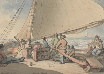Un velero holandés con el viento en popa