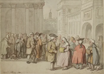 Un grupo dibujado en Roma, 1770-1820