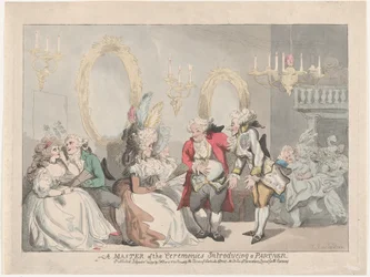 Un maestro de ceremonias presentando a un compañero, 24 de noviembre de 1795