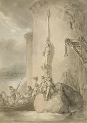 Una escapada militar, c.1794