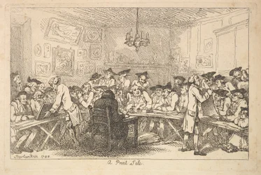 Venta de grabados - Subasta nocturna, 1788