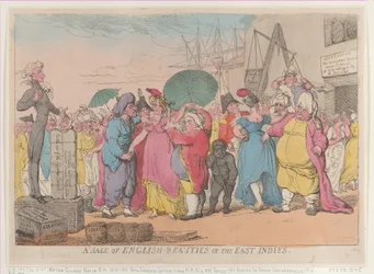 Una Venta de Bellezas Inglesas en las Indias Orientales, [10 de mayo de 1811], reimpresión