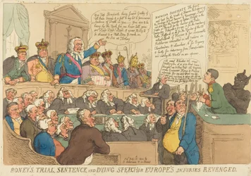 Juicio, sentencia y discurso de muerte de Boney, publicado en 1815