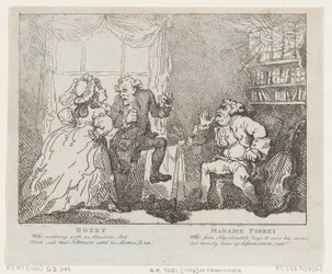Frontispicio de Bozzy y Madame Piozzi, Bozzy y Piozzi por Peter Pindar