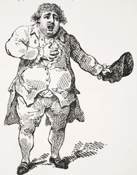 Charles James Fox como Demóstenes, ilustración de «Hutchinson