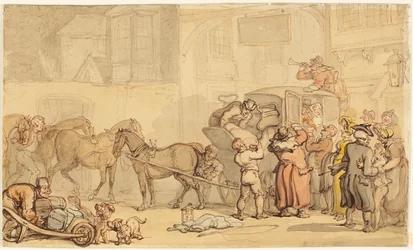 Carruaje Cambiando Caballos