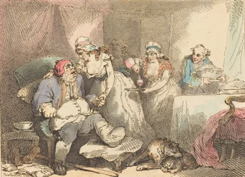 Consuelo en la gota, 1785