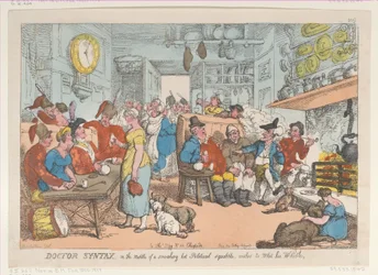 El doctor Syntax, en medio de una acalorada disputa política, desea irse, 31 de agosto de 1813