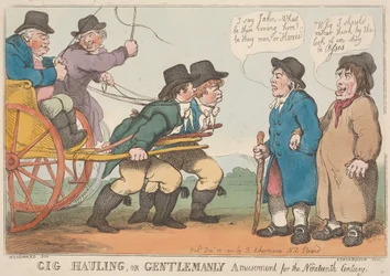 «Gig-Hauling», o el entretenimiento caballeroso del siglo XIX