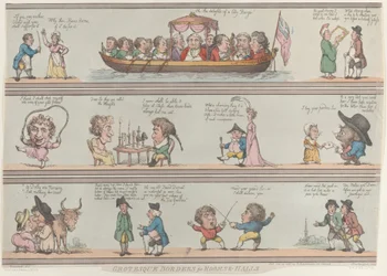 Bordes grotescos para habitaciones y salones, [29 de octubre de 1800], reimpresión