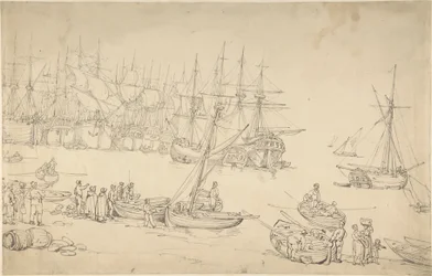 Escena portuaria