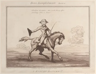 Logros del caballo, Boceto 10: ¡Un bailarín de minué!, 1 de agosto de 1799