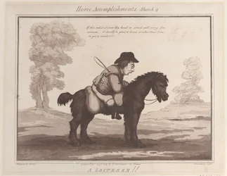 Logros del caballo, Boceto 9: ¡Un holgazán!, 1 de agosto de 1799