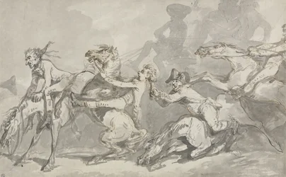 Jinetes colisionando, c.1785-90