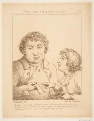 Alegría con Tranquilidad Le Brun Travestido, o Caricaturas de las Pasiones, 21 de enero de 1800