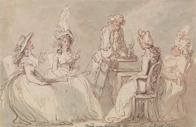 Las damas tomando el té