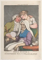 Despacho médico o Doctor Doubledose matando dos pájaros de un tiro, 20 de noviembre de 1810