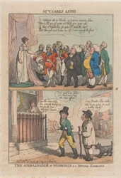 Levee de la Sra. Clark. El Embajador de Marruecos en una Embajada Especial, 20 de febrero de 1809