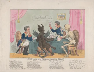 Nap y sus amigos en su gloria, 1 de octubre de 1813