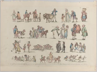 Placa 6, Contornos de Figuras, Paisajes y Ganado...para el Uso de Aprendices, 20 de junio de 1790