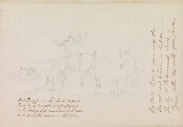 Boceto preparatorio para «El Dr. Syntax dibujando el lago»